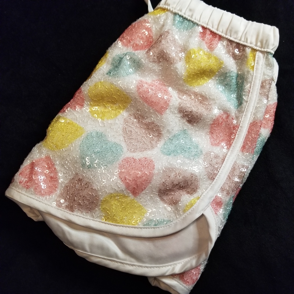 VS Sequin pastel heart retro lounge shorts - Picture 8 of 9